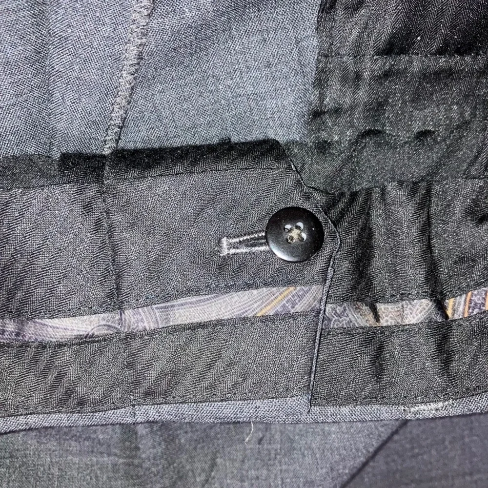 Ralph Lauren Dress Pants Men 36x30 100%‎ Wool Flat Front Straight Leg Gray
